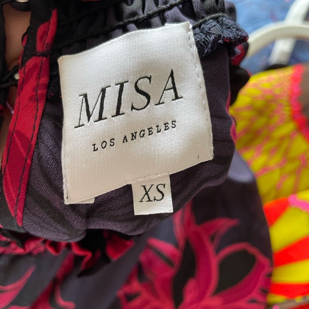 Misa Los Angeles flowy mock neck top XS - Picture 2 of 7